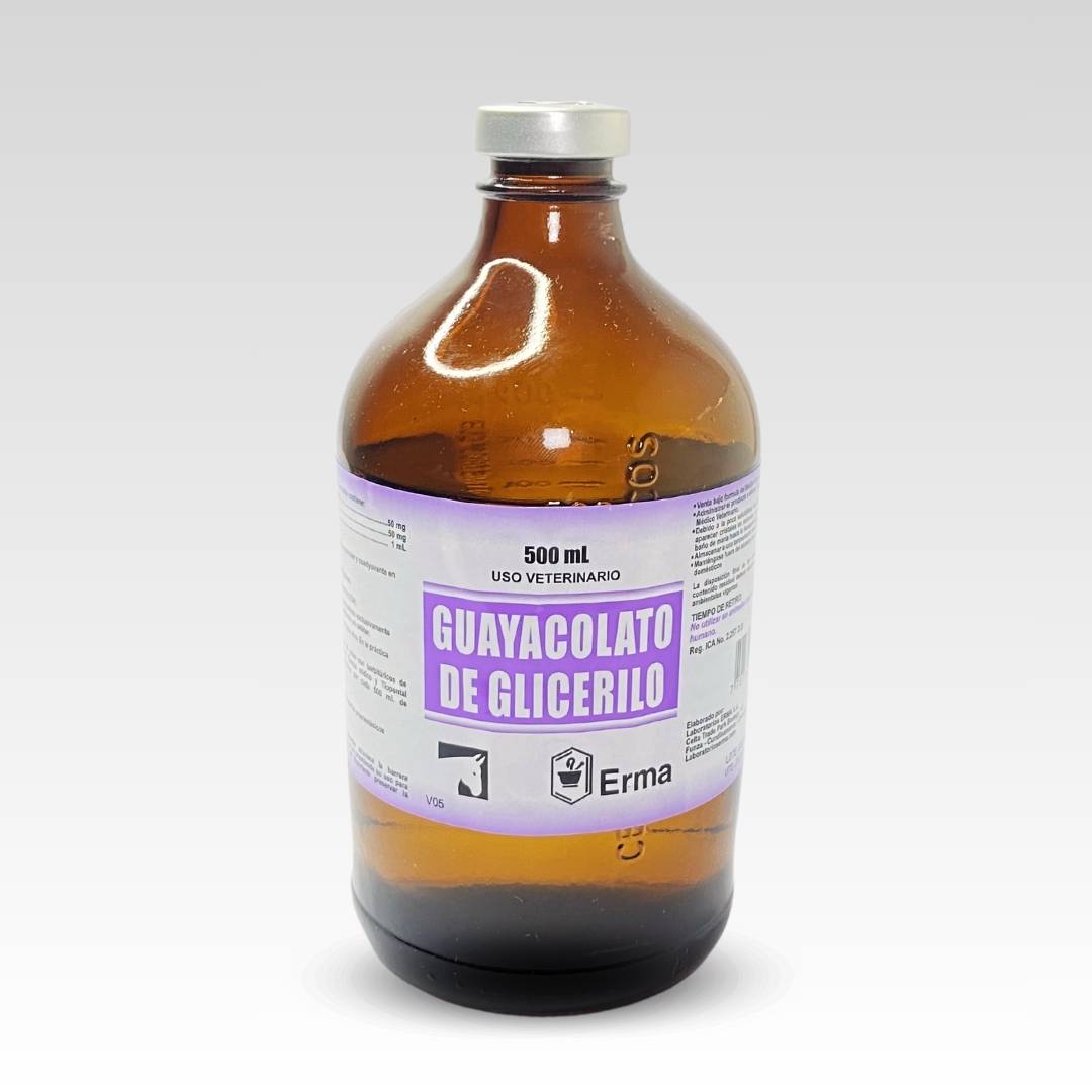 Guayacolato de Glicerilo - Relajante Muscular y Coadyuvante en Anestesia para Equinos y Bovinos