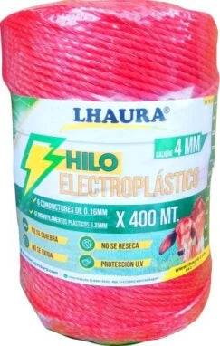 Hilo Electroplástico Inox 4mm x 400 mt Lhaura