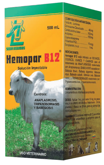 Hemopar b12 inyectable