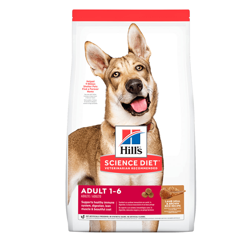 Hills Comida para Perro Adulto Razas Grandes Cordero y Arroz  x 33 lbs