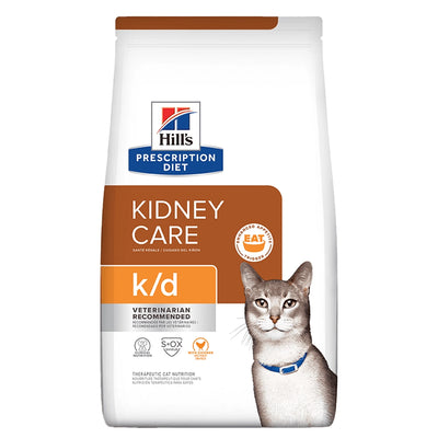 Hills Comida para Gato Prescription Diet Bienestar Renal K/D Pollo x 4 lbs