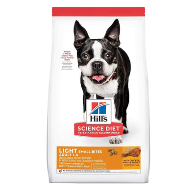 Hills Comida Para Perro Small Bites Adulto Light Razas Pequeñas Pollo x 5 Lbs