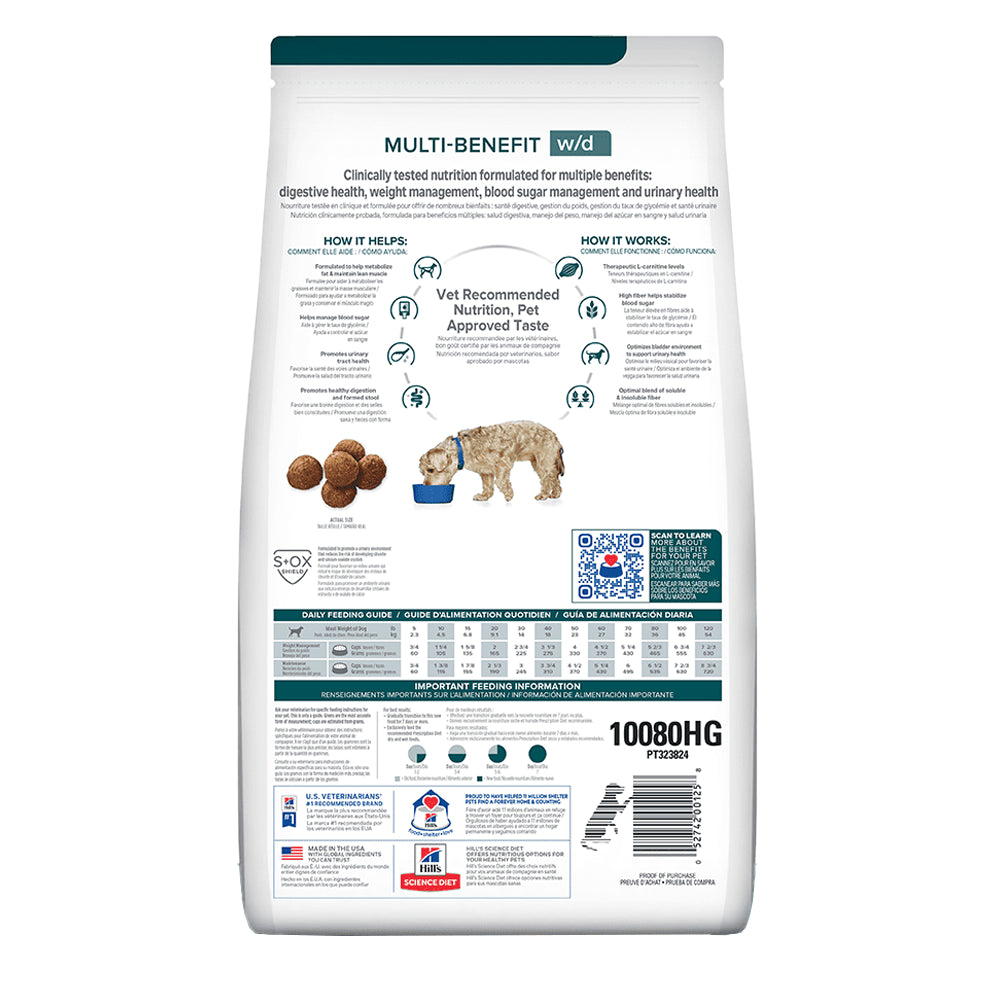 Hills Comida Para Perro Prescription Diet Multibenefit W/D Pollo