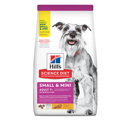 Hills Comida para Perro Hills 7+ Razas Pequeñas y Miniatura Pollo x 4.5 Lbs