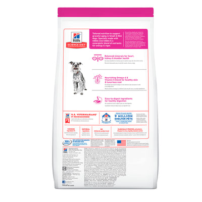 Hills Comida para Perro Hills 7+ Razas Pequeñas y Miniatura Pollo x 4.5 Lbs