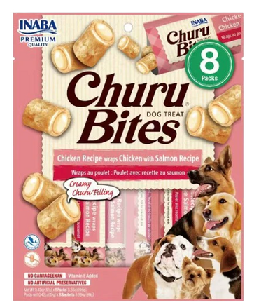 Churu Bites para Perros Sabor a Pollo con Salmón 8 u
