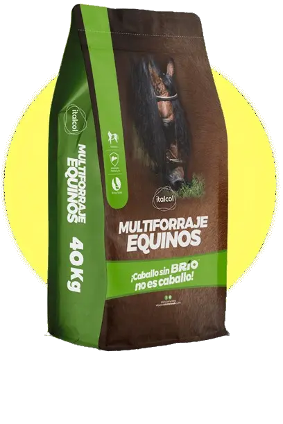 Italcol Multiforraje Equino H x 40kg - Suplemento alimenticio para equinos adultos
