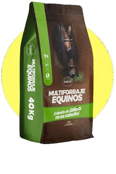 Italcol Multiforraje Equino H x 40kg - Suplemento alimenticio para equinos adultos