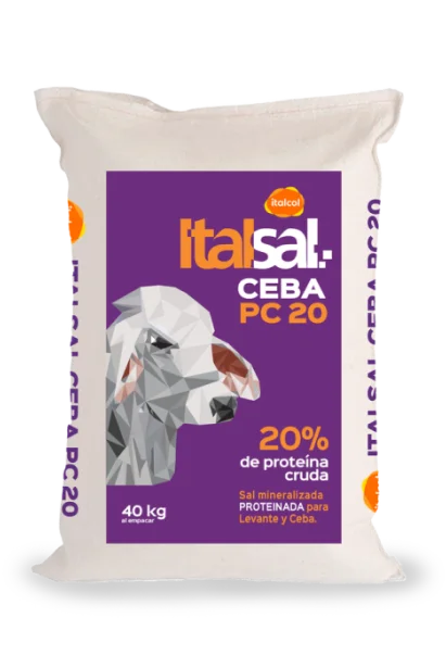 Sal mineralizada proteinada ITALSAL CEBA PC 20 40 kg