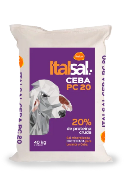 Sal mineralizada proteinada ITALSAL CEBA PC 20 40 kg