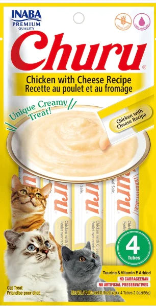 Churu Snack para Gatos Sabor a Pollo y Queso x 4 u