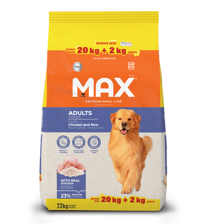 Max Comida Para Perro Adulto Razas Grandes Performance Pollo