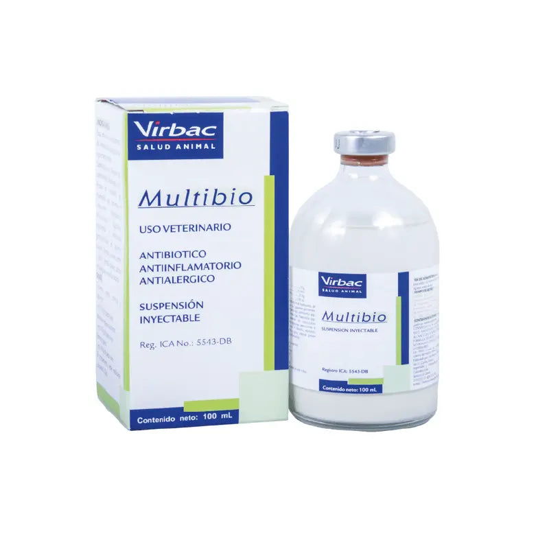 Multibio: Antibiótico Inyectable de Amplio Espectro con Ampicilina, Colistina y Dexametasona