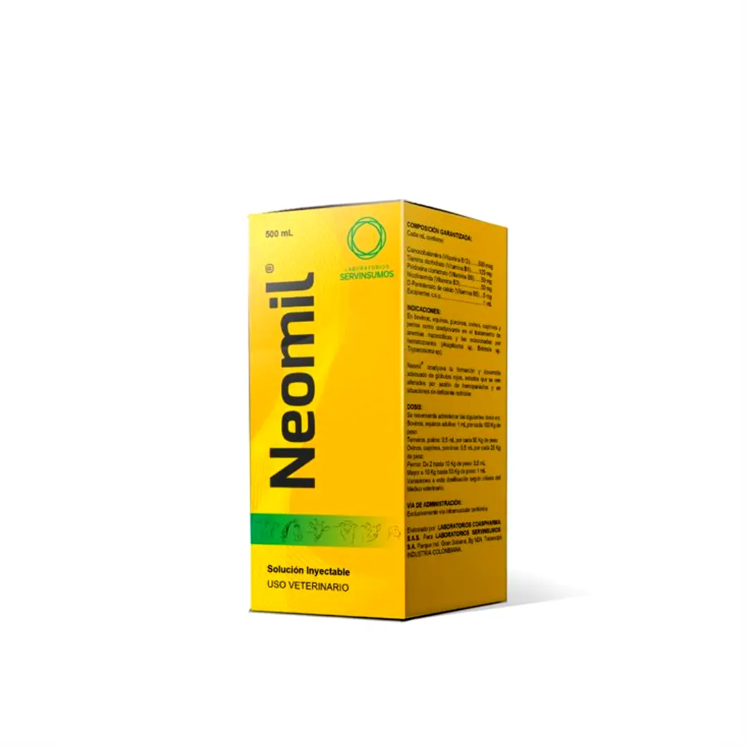 NEOMIL suplemento de vitaminas del complejo B para animales