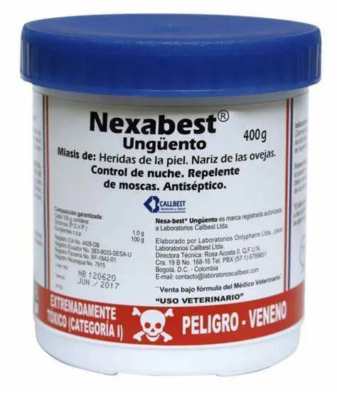NEXABEST ungüento para control de nuche y miasis en animales