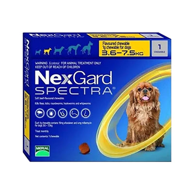Nexgard spectra 3.6 - 7.5 kilos