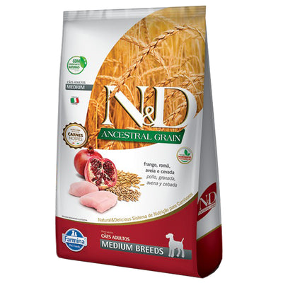 N&D ANCESTRAL Comida para Perros Razas Medianas Sabor a Pollo