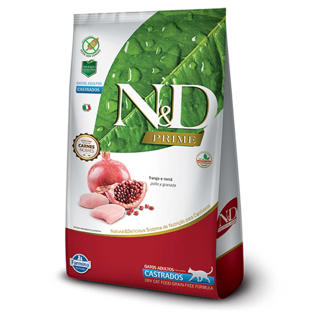 N&D PRIME Comida para Gatos Castrados Sabor a Pollo X 7,5 KG
