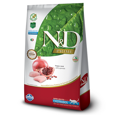 N&D PRIME Comida para Gatos Castrados Sabor a Pollo X 7,5 KG