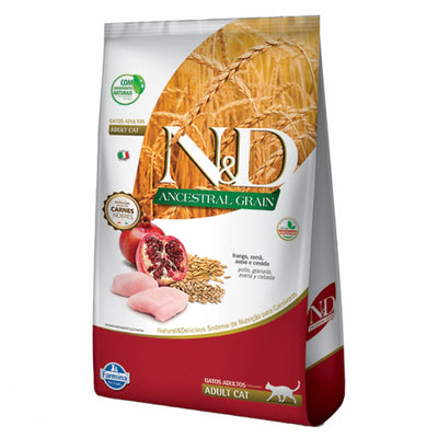 N&D ANCESTRAL Comida para Gatos Adultos Sabor a Pollo x 1,5 kg