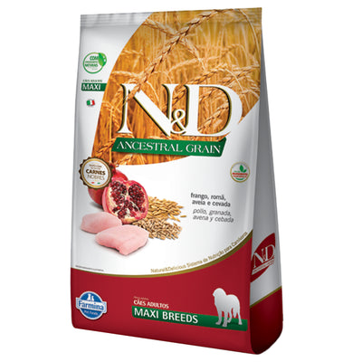 N&D ANCESTRAL Comida para Perros Razas Grandes Sabor a Pollo x 10.1 Kg