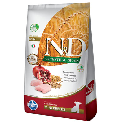 N&D ANCESTRAL Comida para Perros Cachorros Razas Mini Sabor a Pollo