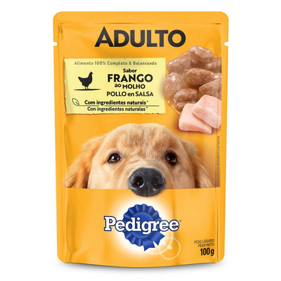 Pedigree Comida Húmeda para Perro Raza Grande Sabor a Pollo x 100 gr