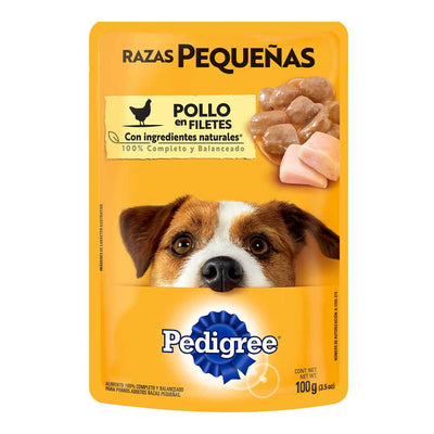 Pedigree Comida Húmeda para Perro Raza Pequeña Sabor a Pollo x 100 gr