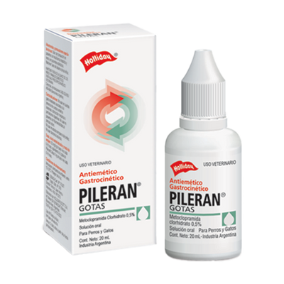 Pileran Antiémetico Perros y Gatos x 20 ml