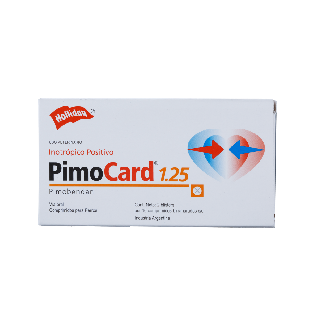 Pimocard Perros 1,25mg x 20 Tabletas