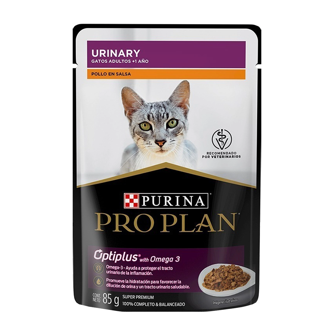 Purina® Pro Plan® Comida Húmeda para Gatos Urinary Pollo en salsa x 85 gr