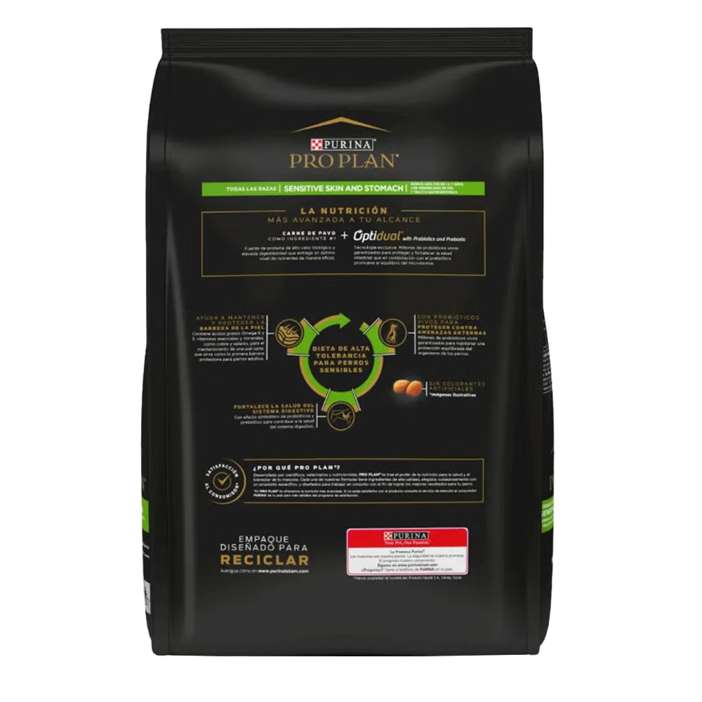 Purina® Pro Plan® Comida para Perros Adultos con Piel y Estomago Sensible