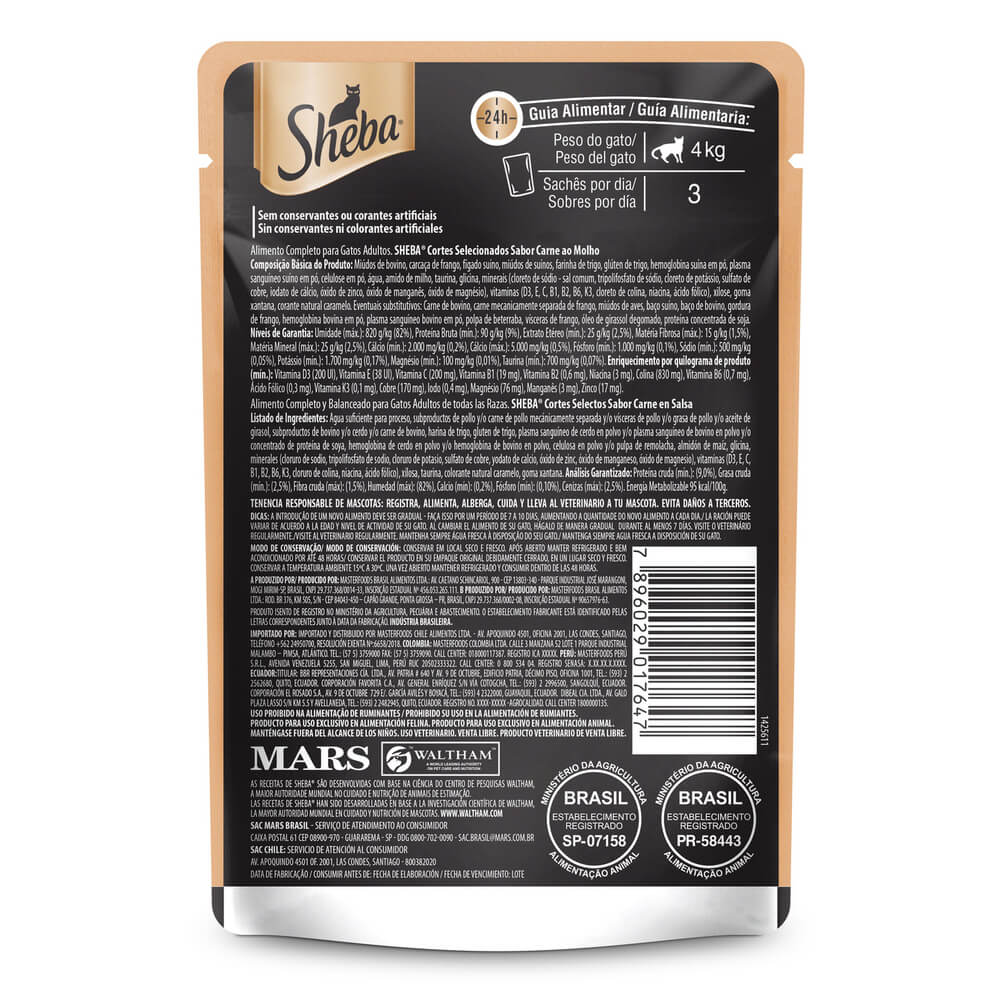 Sheba Comida Húmeda para Gato Sabor a Salmón x 85 gr