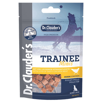 Bolsa de snacks de entrenamiento minis para perros Dr. Clauder's - Pollo 50g