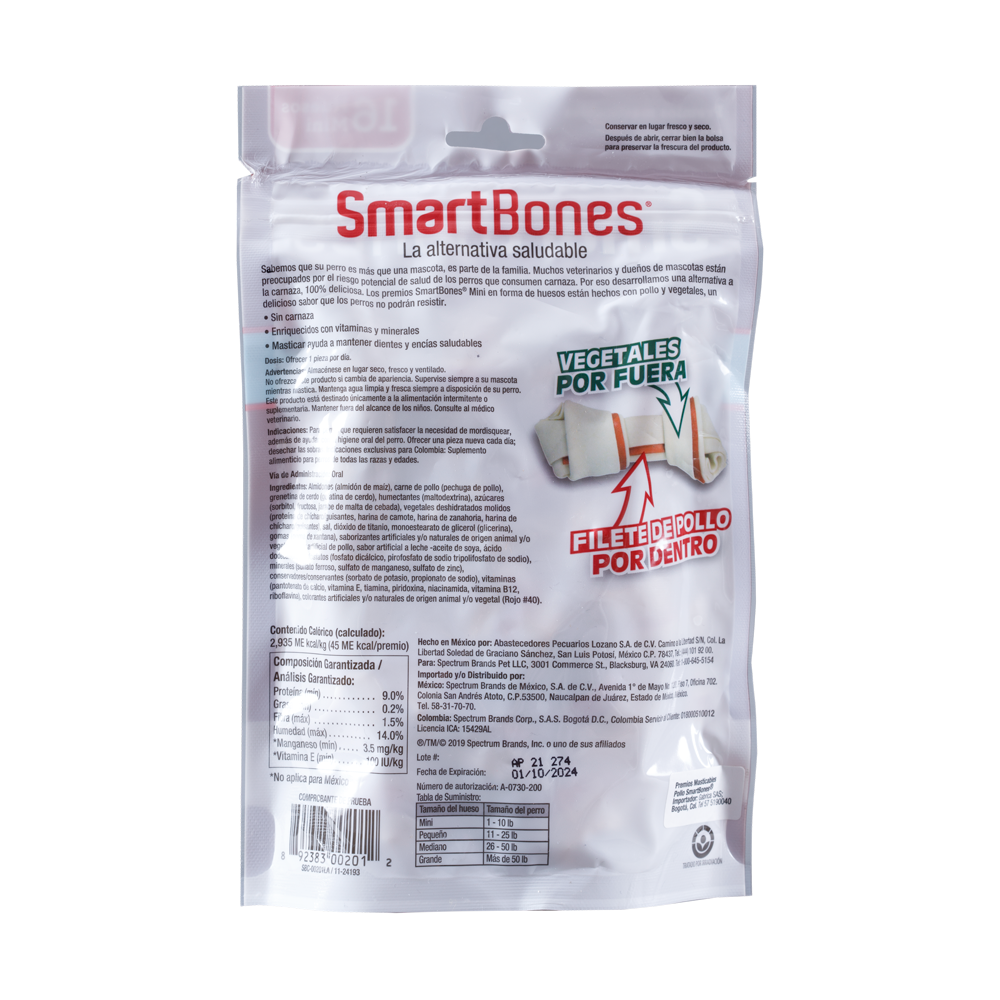 Smartbones Snack Para Perro Mini Pollo x 16 u