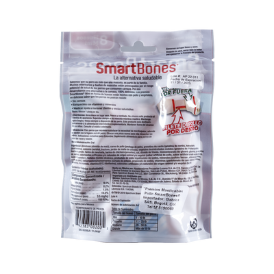 Smartbones Snack Para Perros Mini Pollo x 8 u