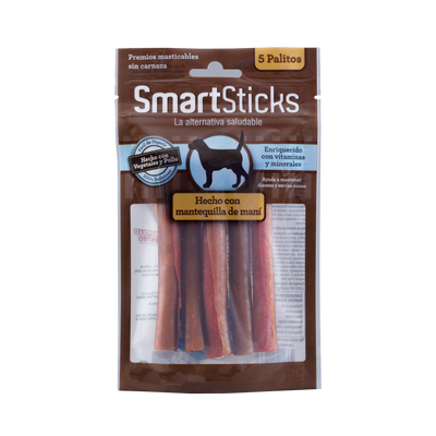 Smartbones Snack para Perro Smartsticks Mantequilla de Maní x 5 u
