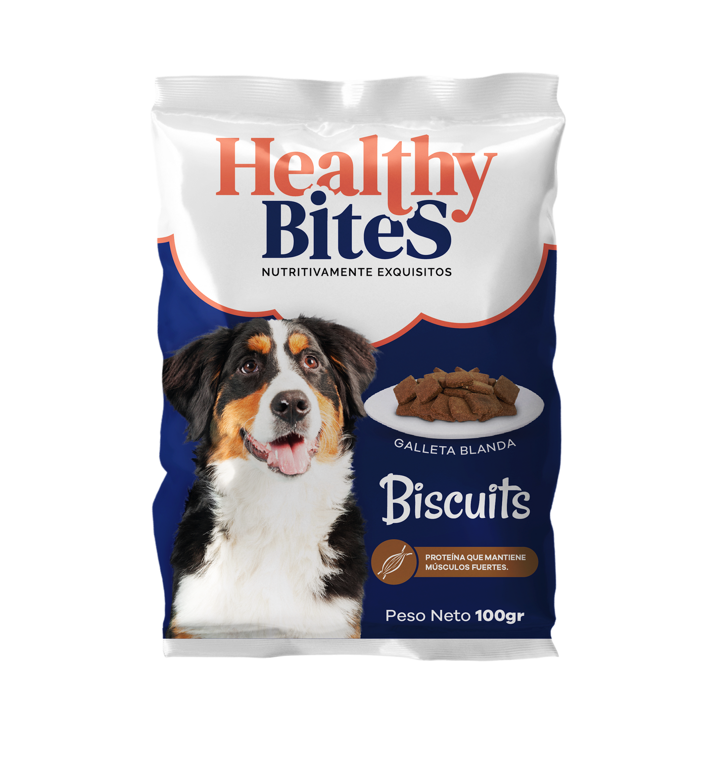 Healthy Bites Snacks Para Perro Biscuits x 100 gr
