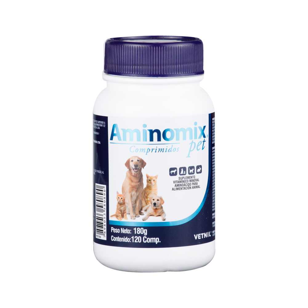 Suplemento Aminomix Pet para Perro y Gato x 120 capsulas