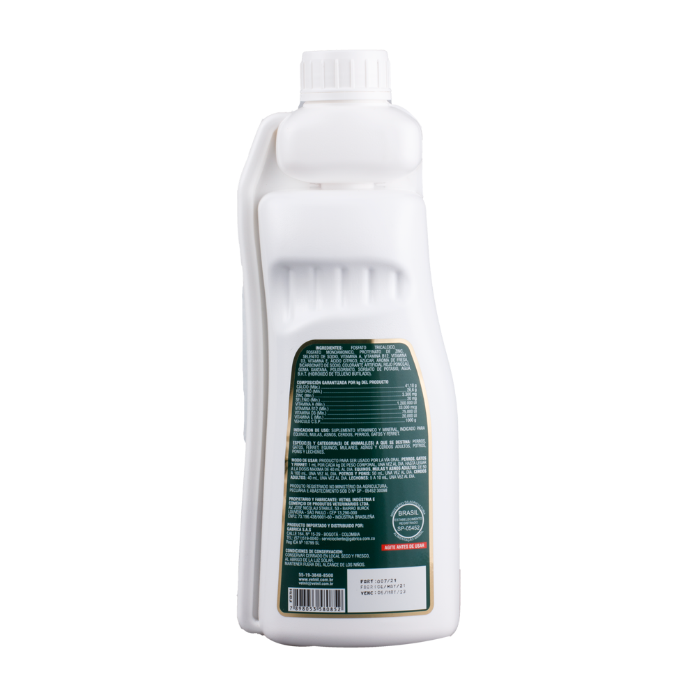 Suplemento De Calcio Cal D Mix Equino x 1 Lt