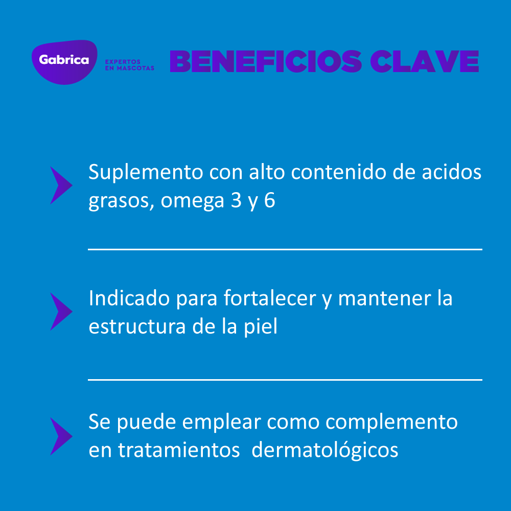Suplemento para Perro y Gato Pelo y Derme 750 x 60 cápsulas