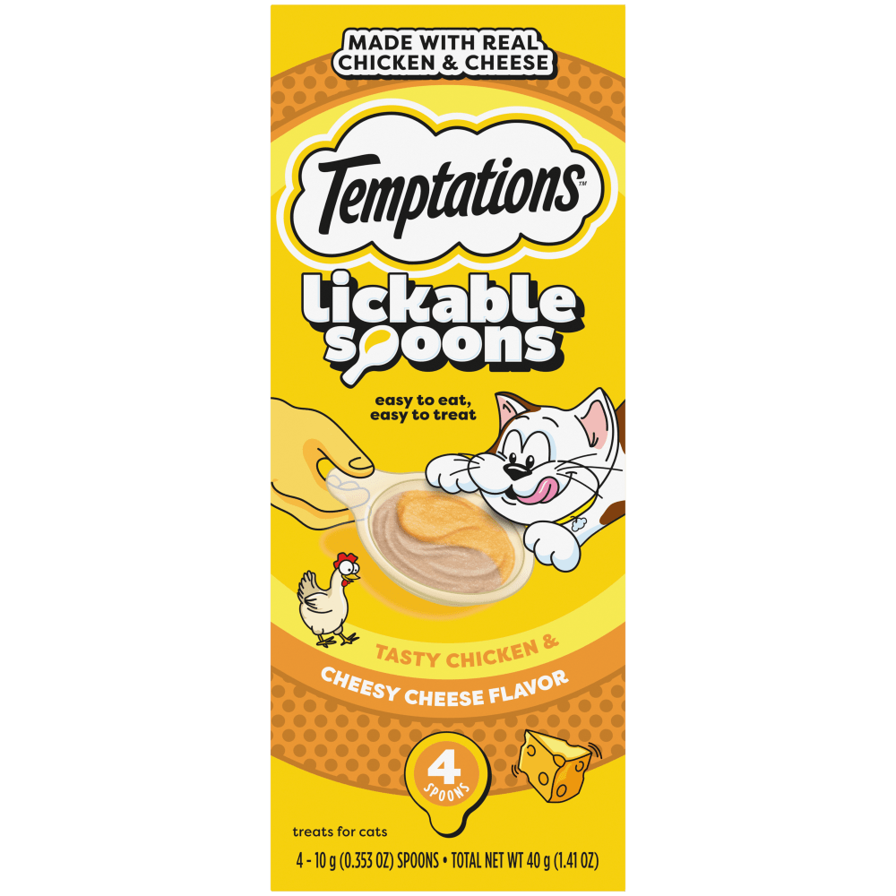 Whiskas Spoons Temptations Pollo Queso 4Und X10Grs