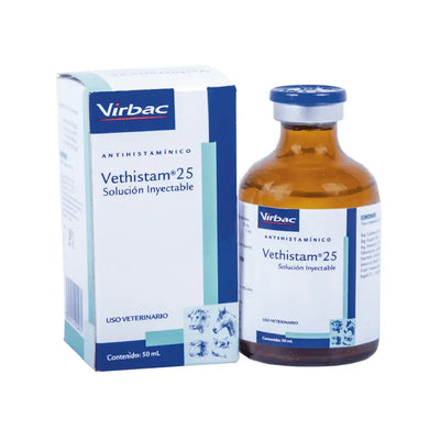 Vethistam x 1 CC: Solución Inyectable para Alergias y Shock