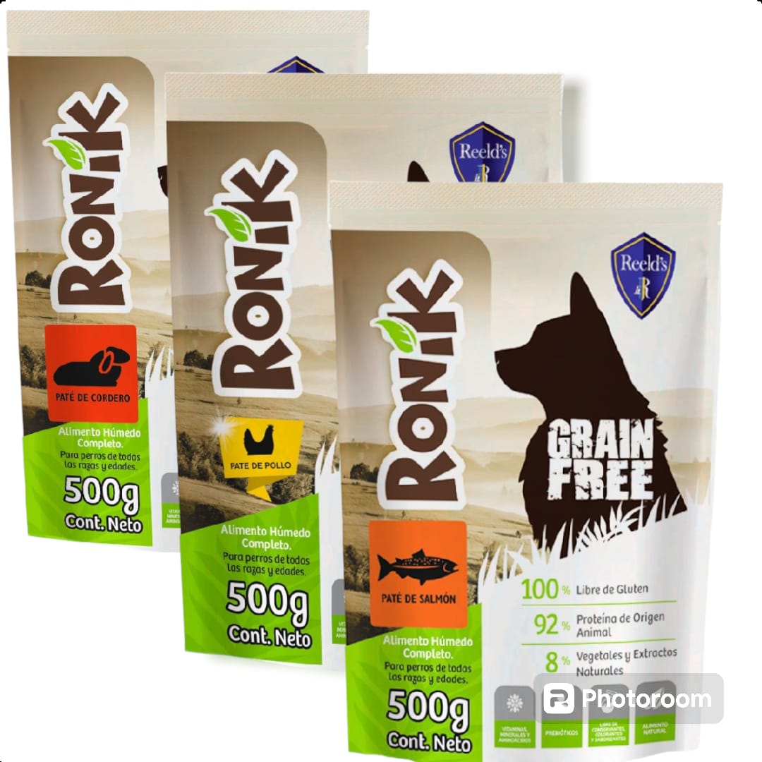 Ronik Alimento Húmedo para Perro Grain Free x 500 gr