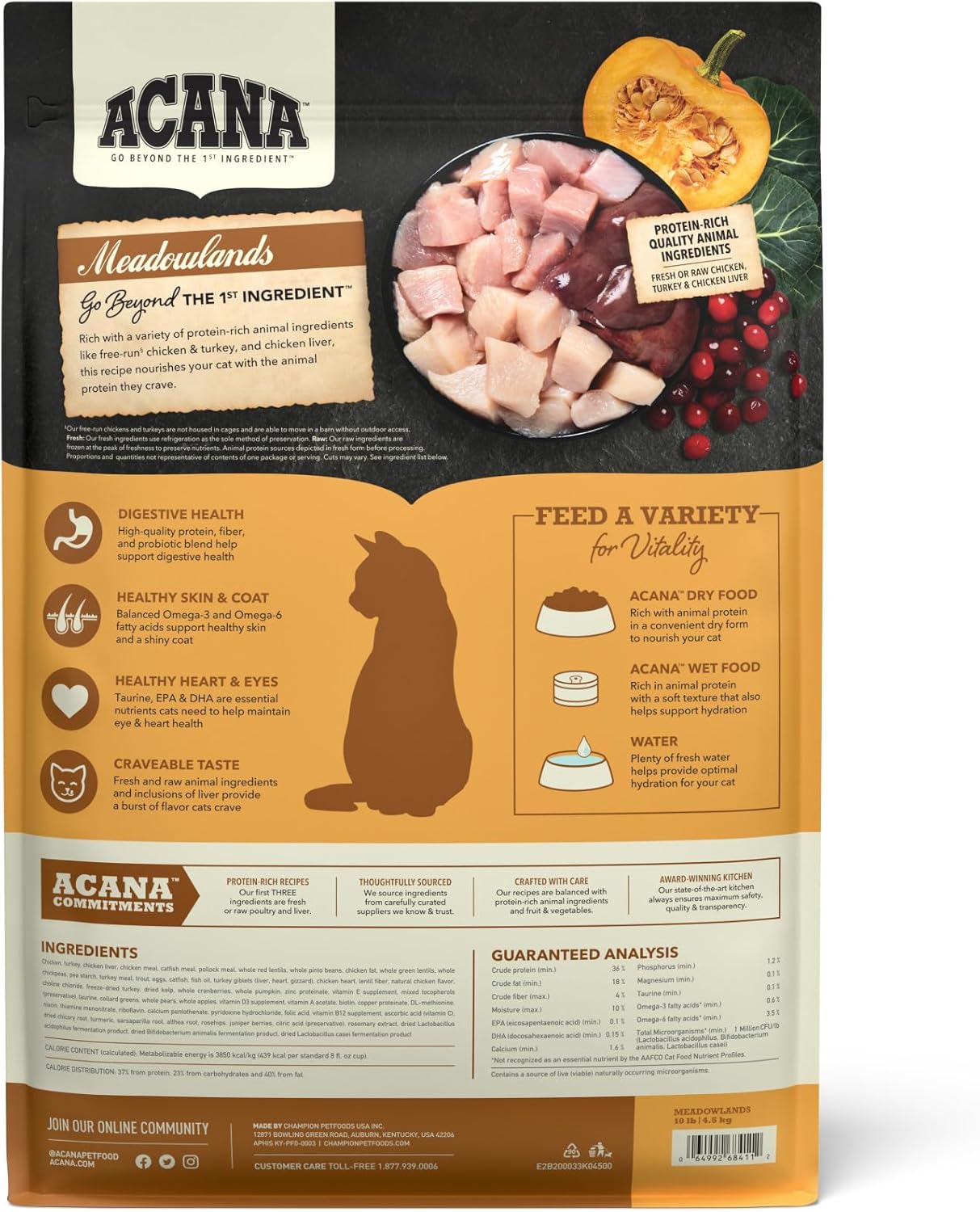 Acana Comida para Gato Meadowlands x 1.8 Kilos