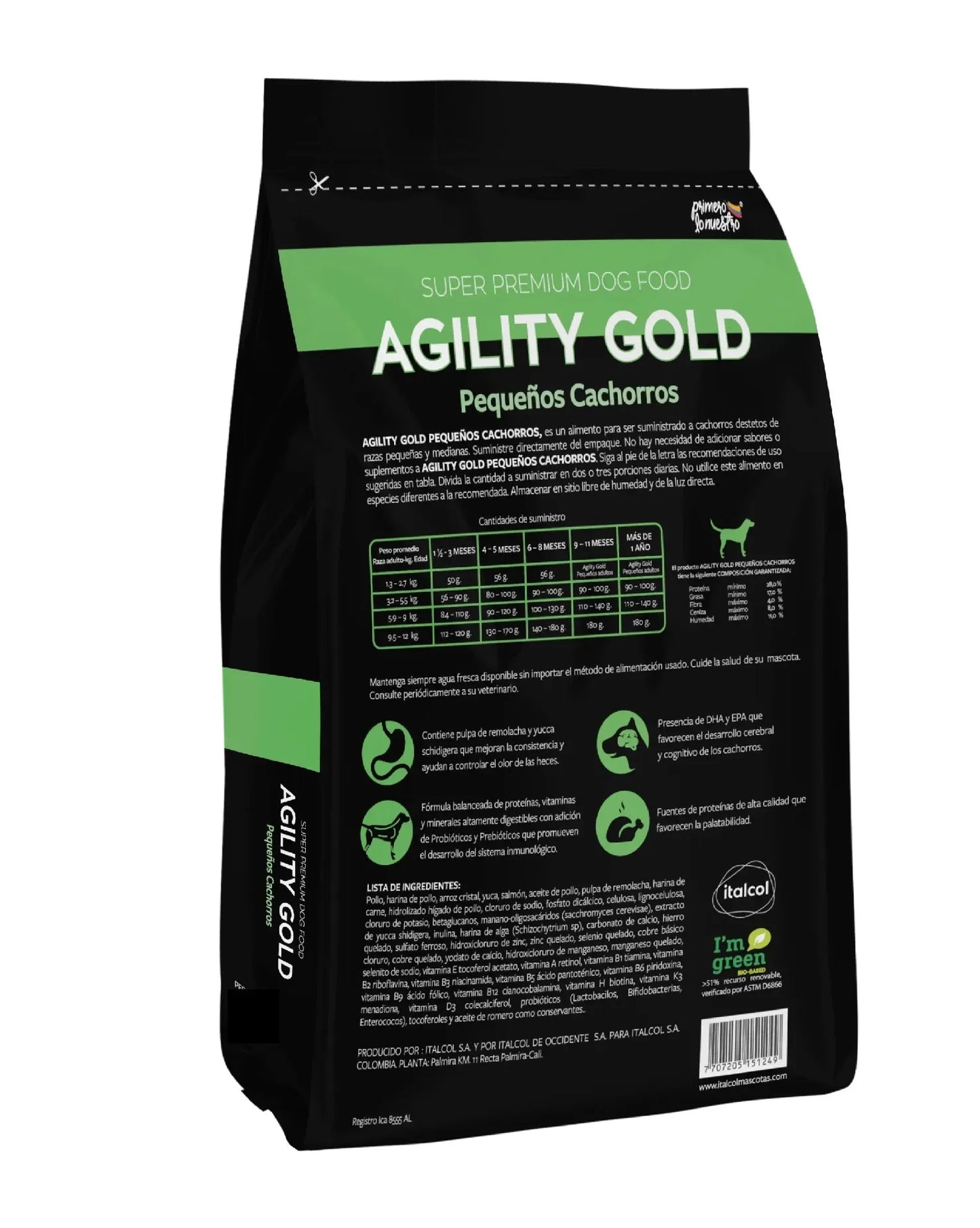 Agility Gold Comida para Perros Cachorros Razas Pequeñas