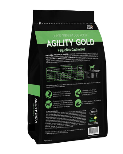 Agility Gold Comida para Perros Cachorros Razas Pequeñas