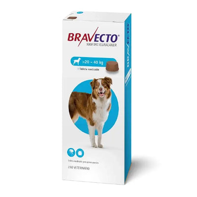 Bravecto Antipulgas para Perros 20 – 40 Kg