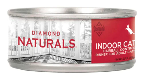 Diamond Comida Húmeda para Gato indoor Hairball Lata x 5.5 Oz