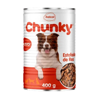 Chunky Comida Húmeda para Perro Sabor a Estofado de Res x 400 gr